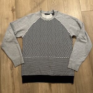 Sean John‎ Men's Crew Neck Knit Front Sweatshirt Long Sleeve XXL Y2K Swagger